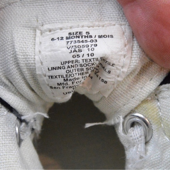 Old Navy Retro Cheetah Print Corduroy High Top Sneakers, Size 5 - Picture 7 of 13